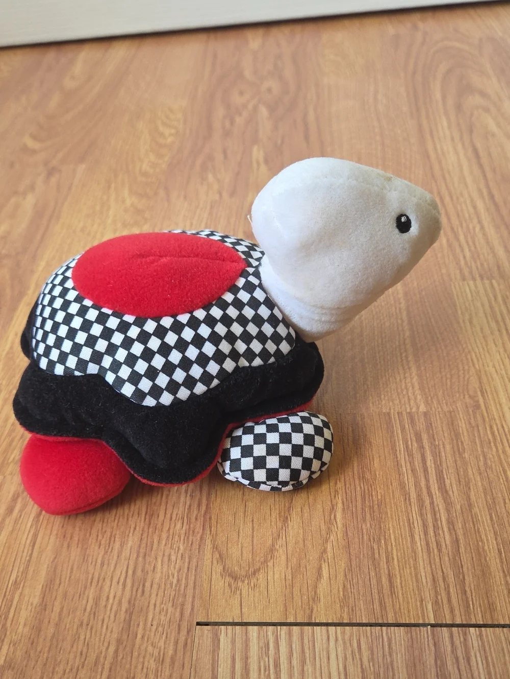 Baby Gund Rainbow Racer Turtle Red White Black Vintage